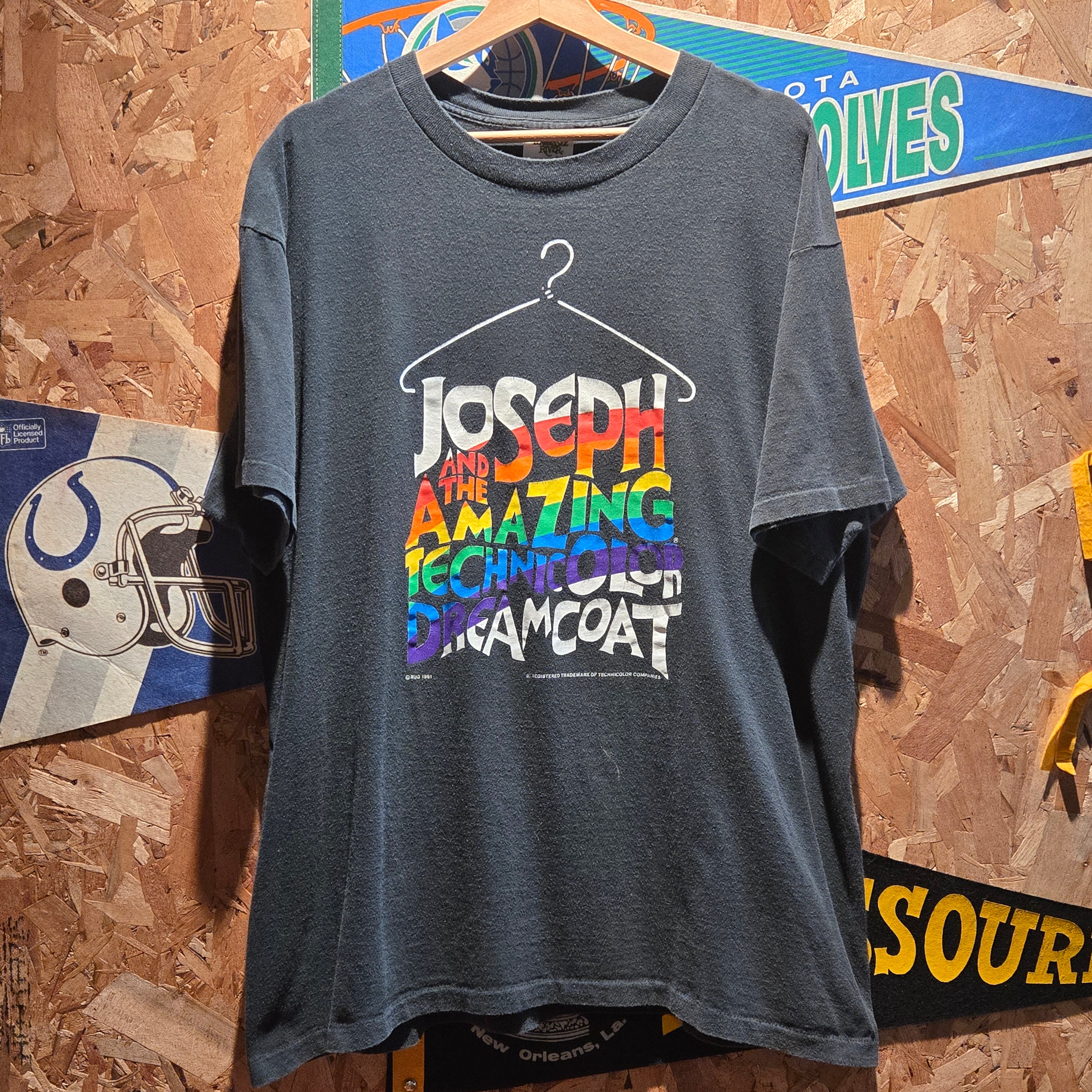 VTG 1991 Joseph & The Amazing Technicolor Dreamcoat Black T-Shirt: XL