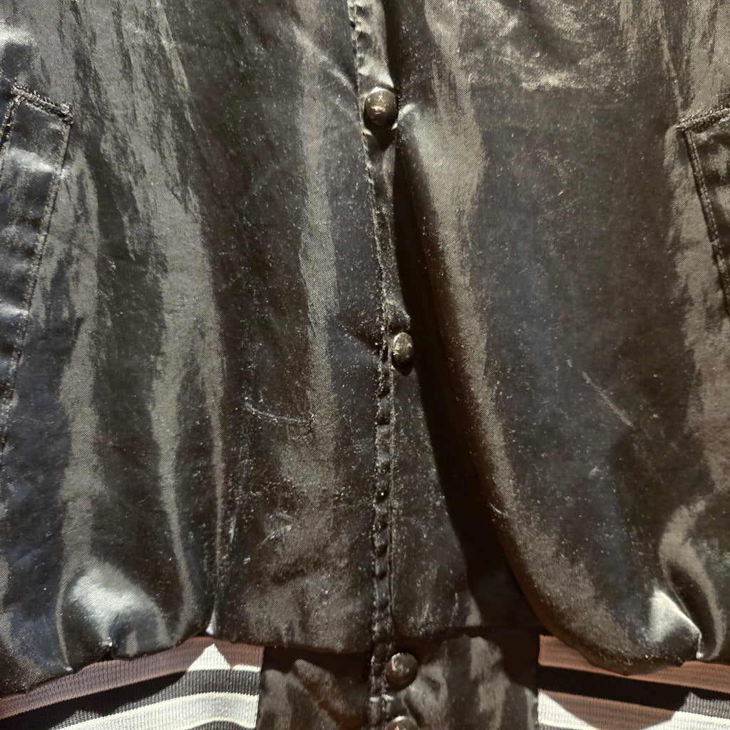 VTG Swingster 80s-90s Chicago White Sox Snap Button Jacket Satin: XL