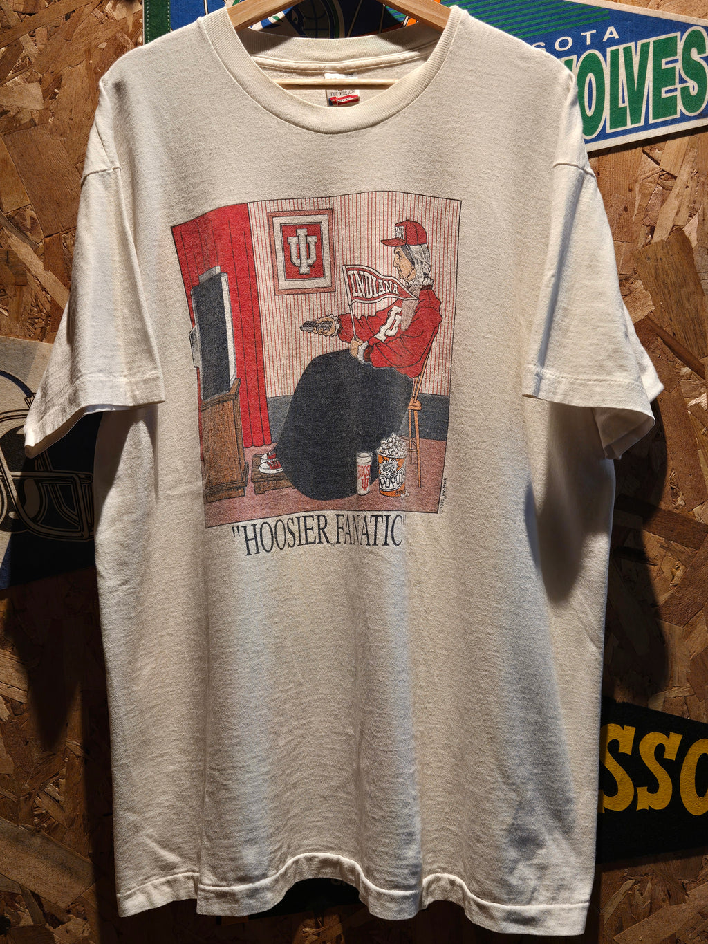 VTG 90's Indiana Hoosiers T-Shirt Grandma Hoosier Fanatic Size XL