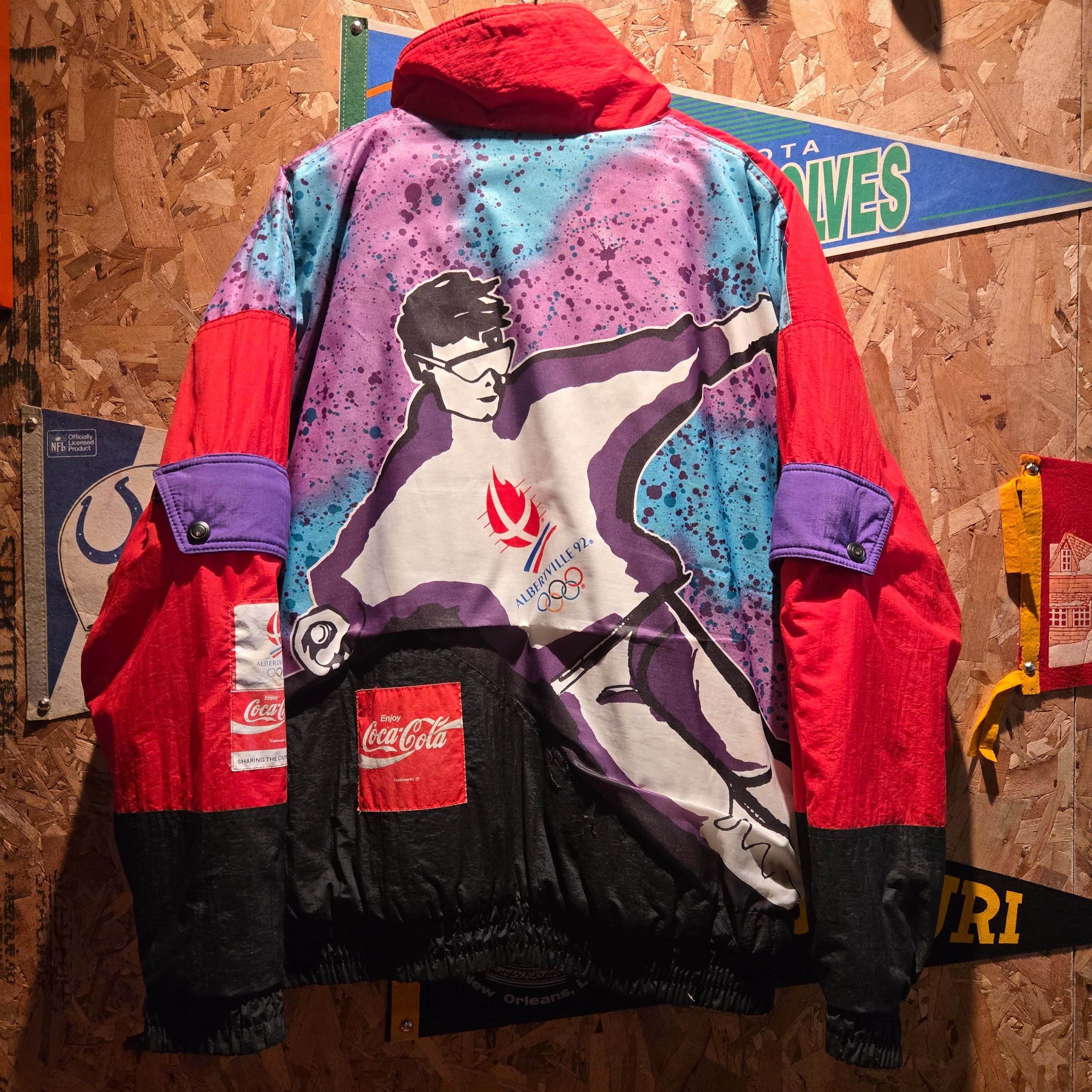 VTG Coca Cola Albertville 1992 Olympics Jacket Ski Winter Retro 90s: Large