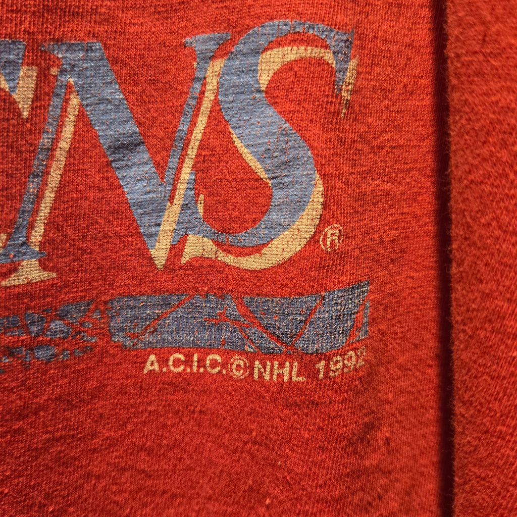 VTG 1992 Montreal Canadiens NHL Hockey Single Stitch T-Shirt: XL