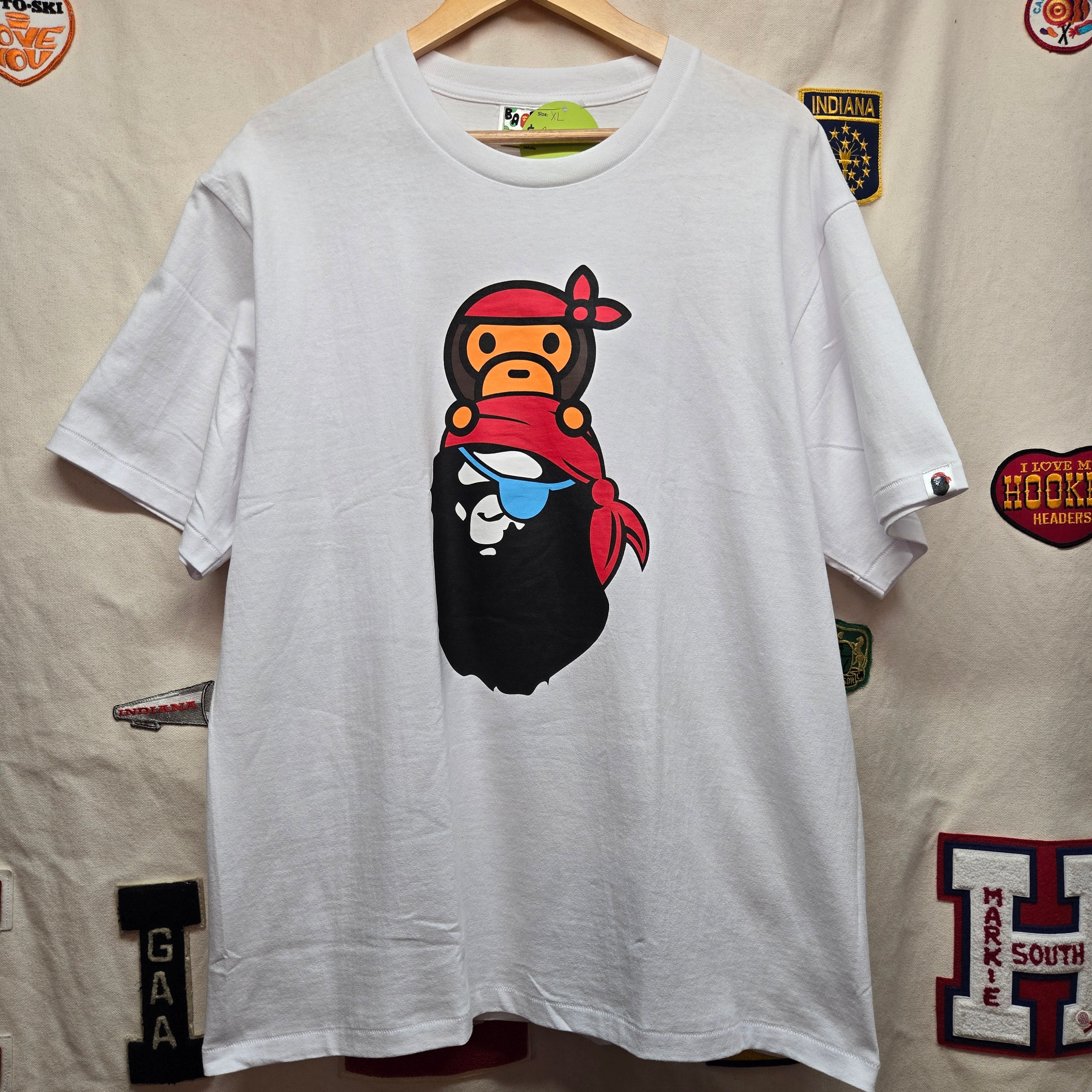 Bape Pirate Milo Ape Head Tee Graphic T-Shirt: XL