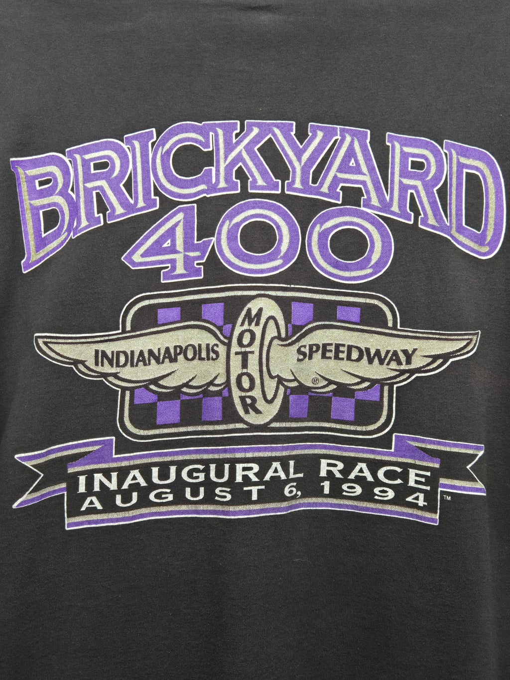 VTG 1994 Brickyard 400 Black T-shirt "The Tradition Begins" XL