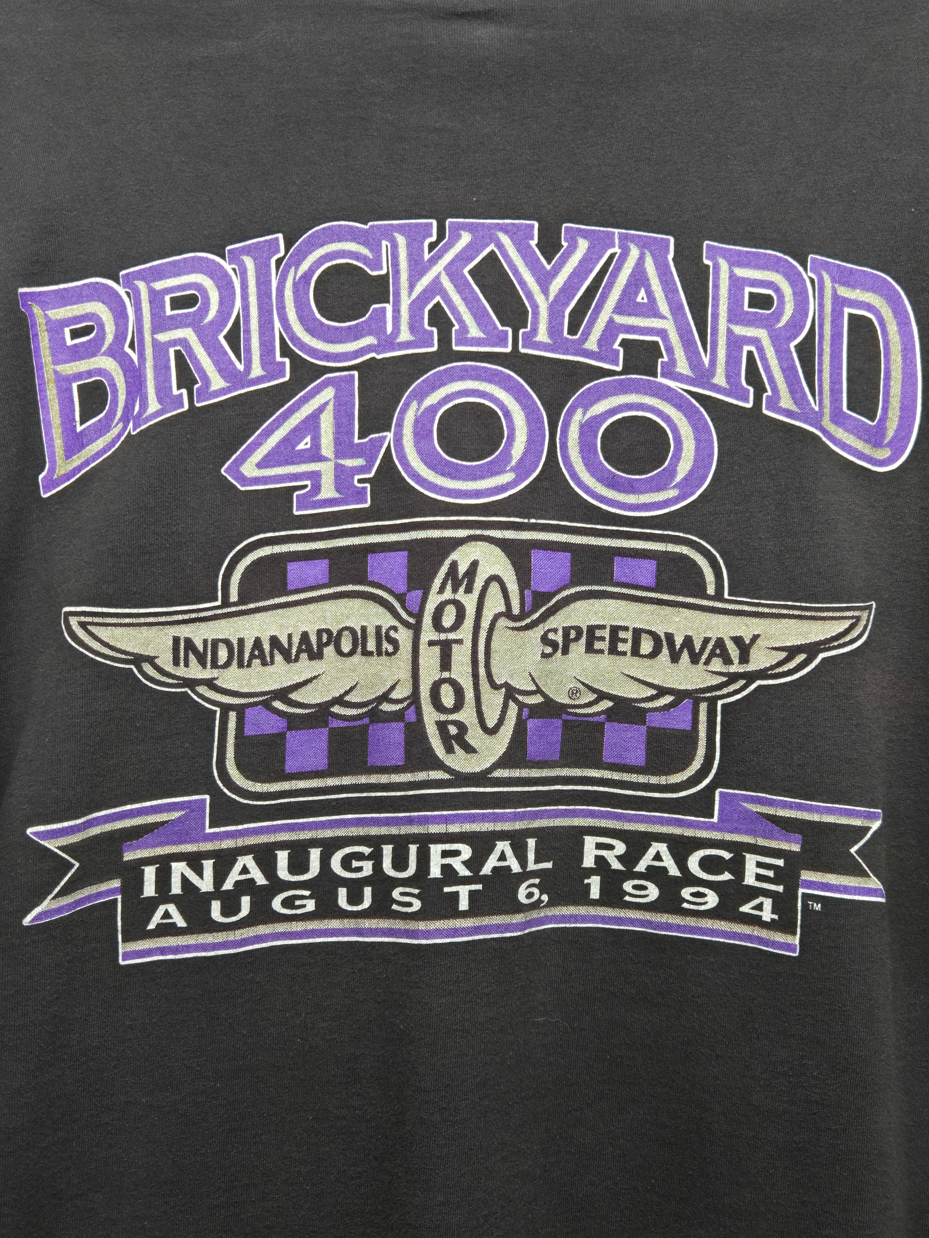 VTG 1994 Brickyard 400 Black T-shirt "The Tradition Begins" XL