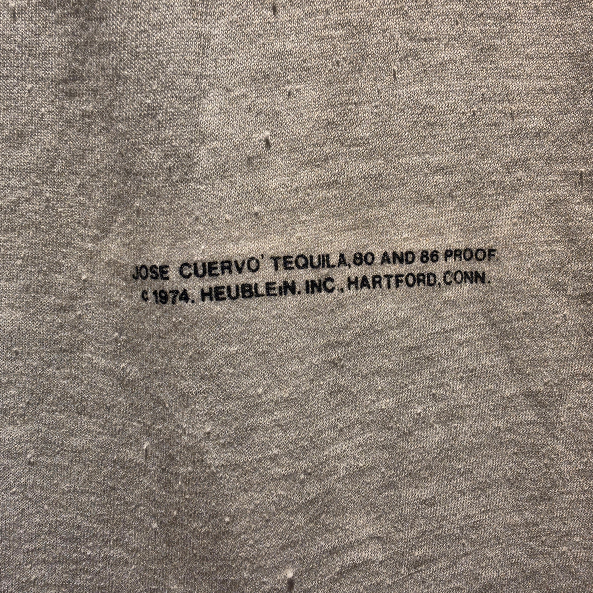 VTG 1974 Jose Cuervo White Graphic T-Shirt: Large