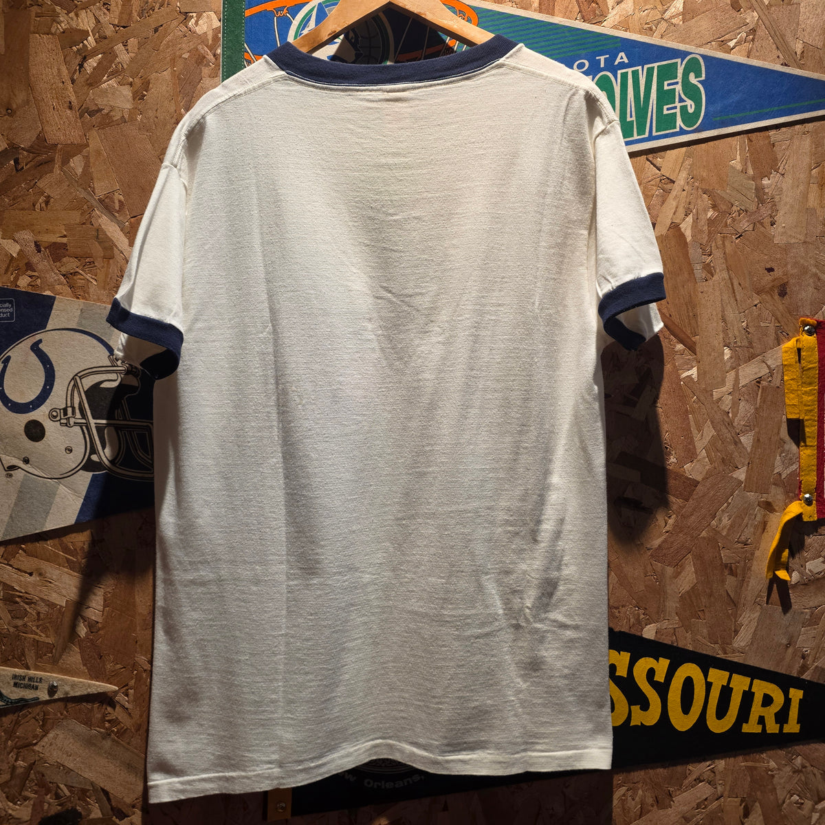 VTG 70s Mickey Mouse Walt Disney Productions Ringer T-Shirt: XL