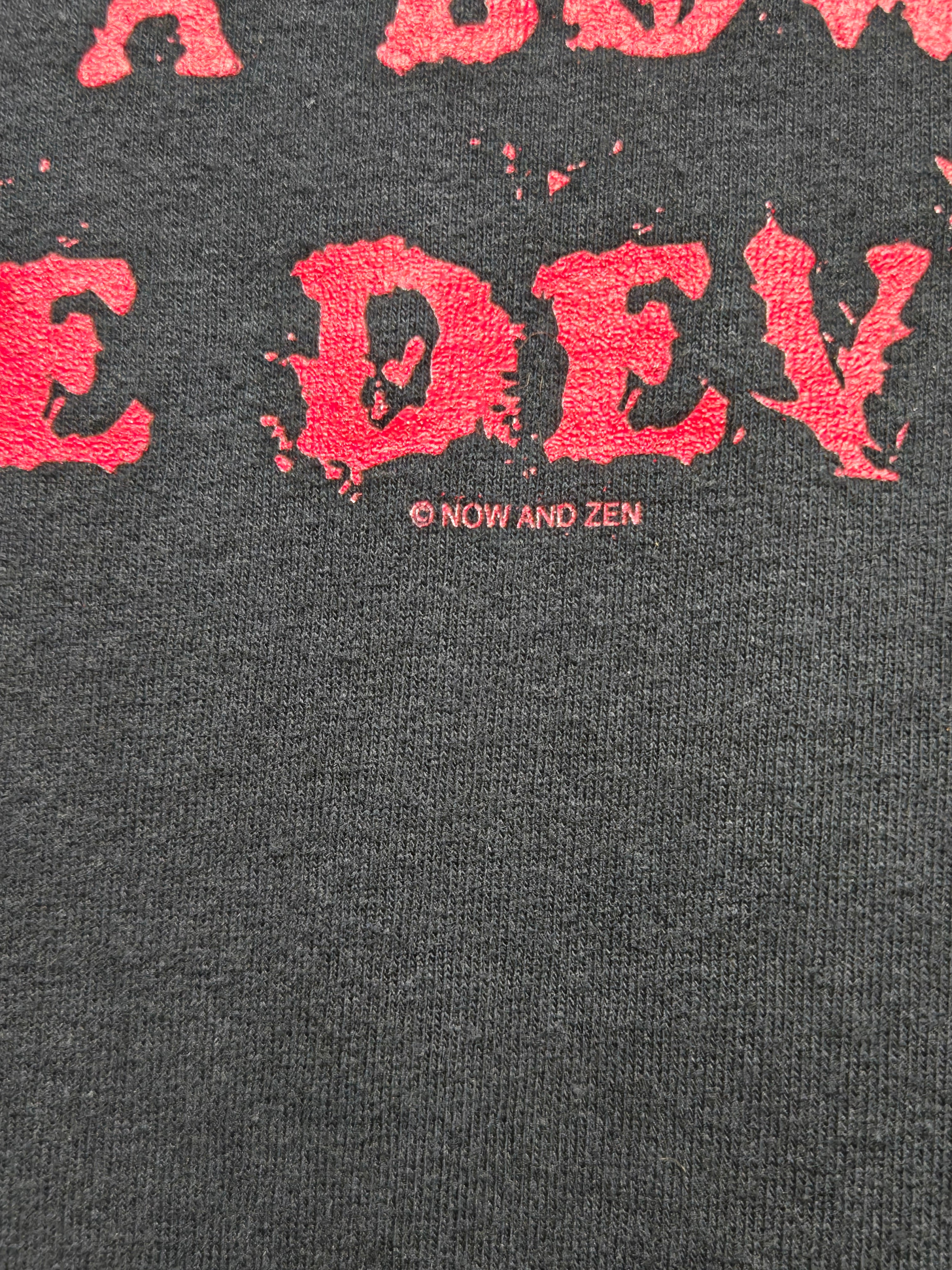 VTG "I Packed A Bowl With The Devil" Black T-shirt Now And Zen: 2XL