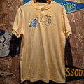 VTG Tiger & Eeyore Disney Store Buttoned T-Shirt Embroidered: Small