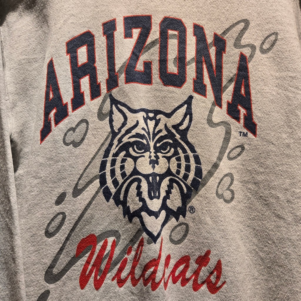 VTG 80's Arizona Wildcats Gray Sweatshirt Discus Athletic: Medium