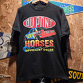 VTG 1993 Jeff Gordon Dupont "Horses Of A Different Color" Black T-Shirt: Large