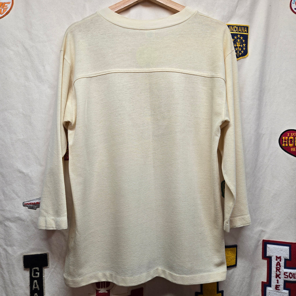 VTG 80's Southren Illinois University 3/4 Sleeve T-Shirt Salukis: Large