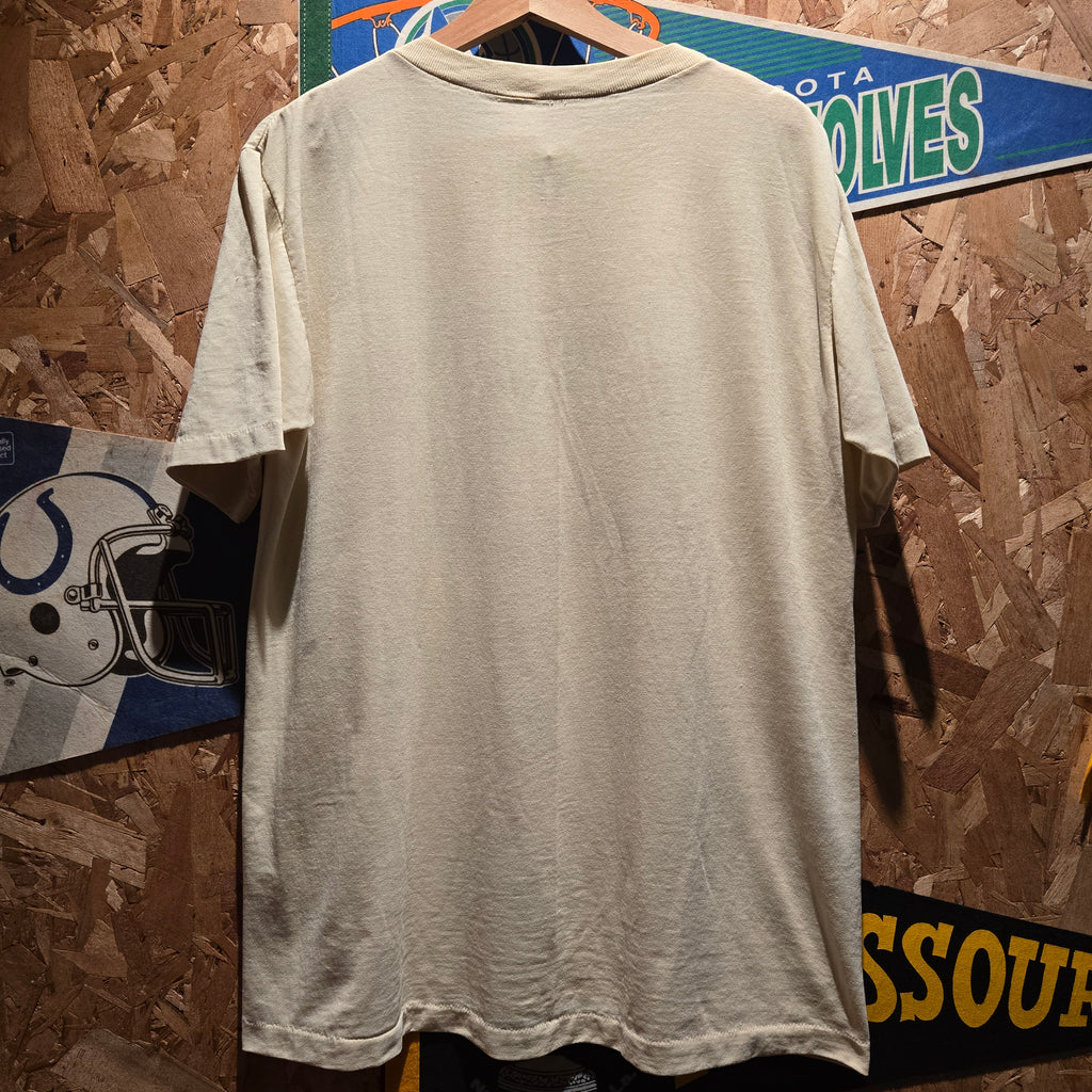 VTG 1976 Alaska Northan Lights Moose Single Stitch T-Shirt: Large