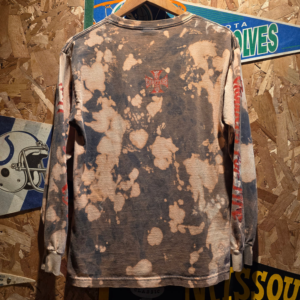 VTG Y2K West Coast Choppers Tye Dye Long Sleeve T-Shirt "Choppers For Life": Medium