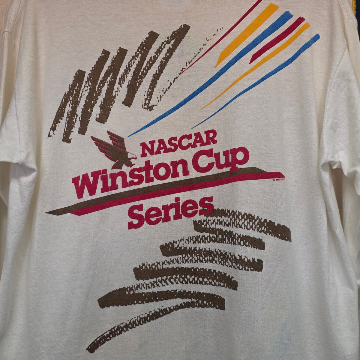 VTG Nascar Winston Cup Pocket Long Sleeve Double Sided T-Shirt: XL