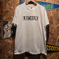VTG LA Weekly White Single Stitch T-Shirt: XL