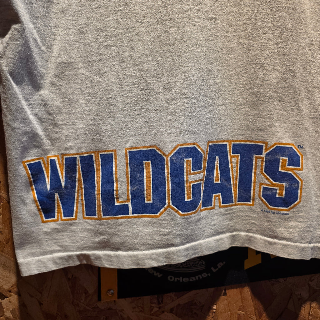 VTG 1996 Kentucky Wildcats Football Gray T-Shirt Single Stitch: XL