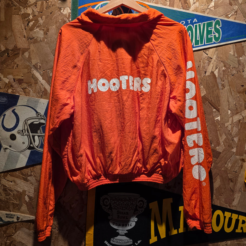 VTG Hooters Orange Windbreaker: Large