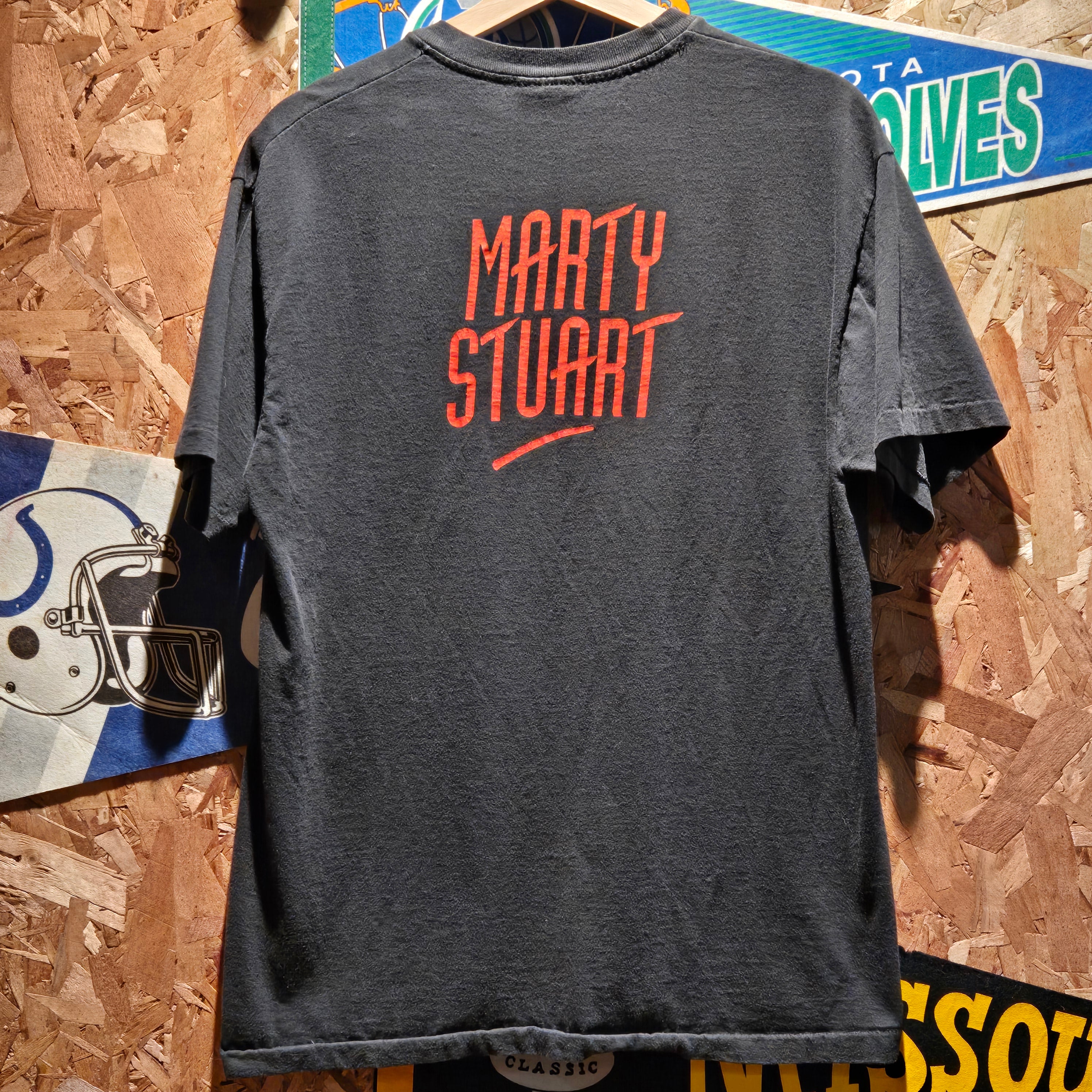 VTG 1992 Marty Stuart Black T-Shirt Hanes: Medium
