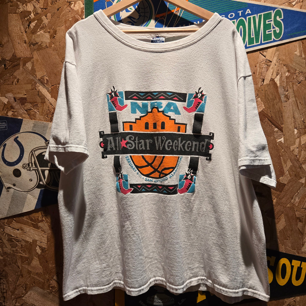 VTG Champion NBA All Star Weekend San Antonio Graphic T-Shirt: 2XL