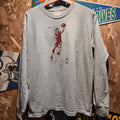 VTG Nike Fly High Nike Gray Kids Long Sleeve: XL