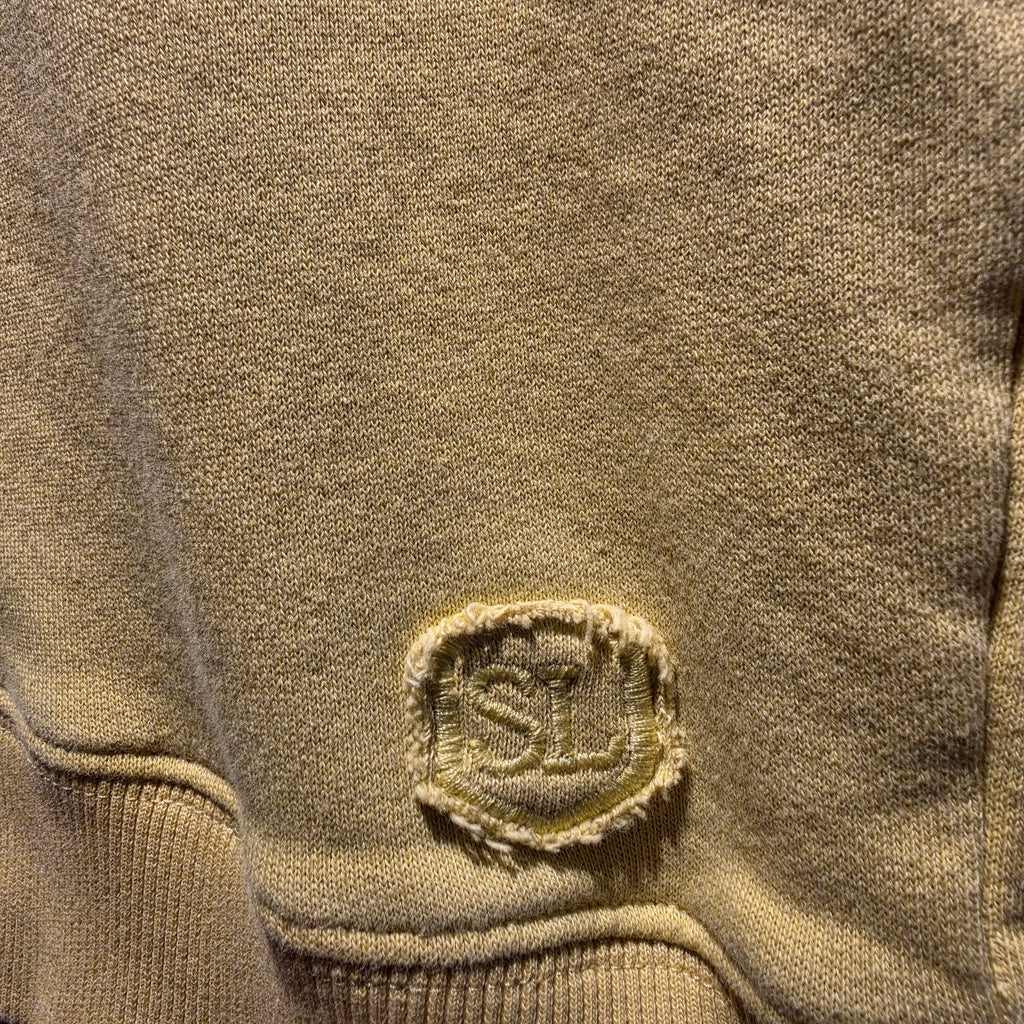 Saint Laurent Paris Lime Yellow Pullover Hoodie Designer: Small
