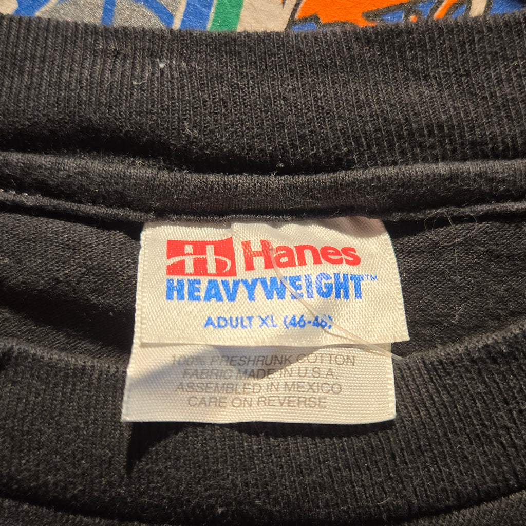 VTG 90s Joe Camel Cigarettes Eclipse Pocket T-Shirt Black: XL