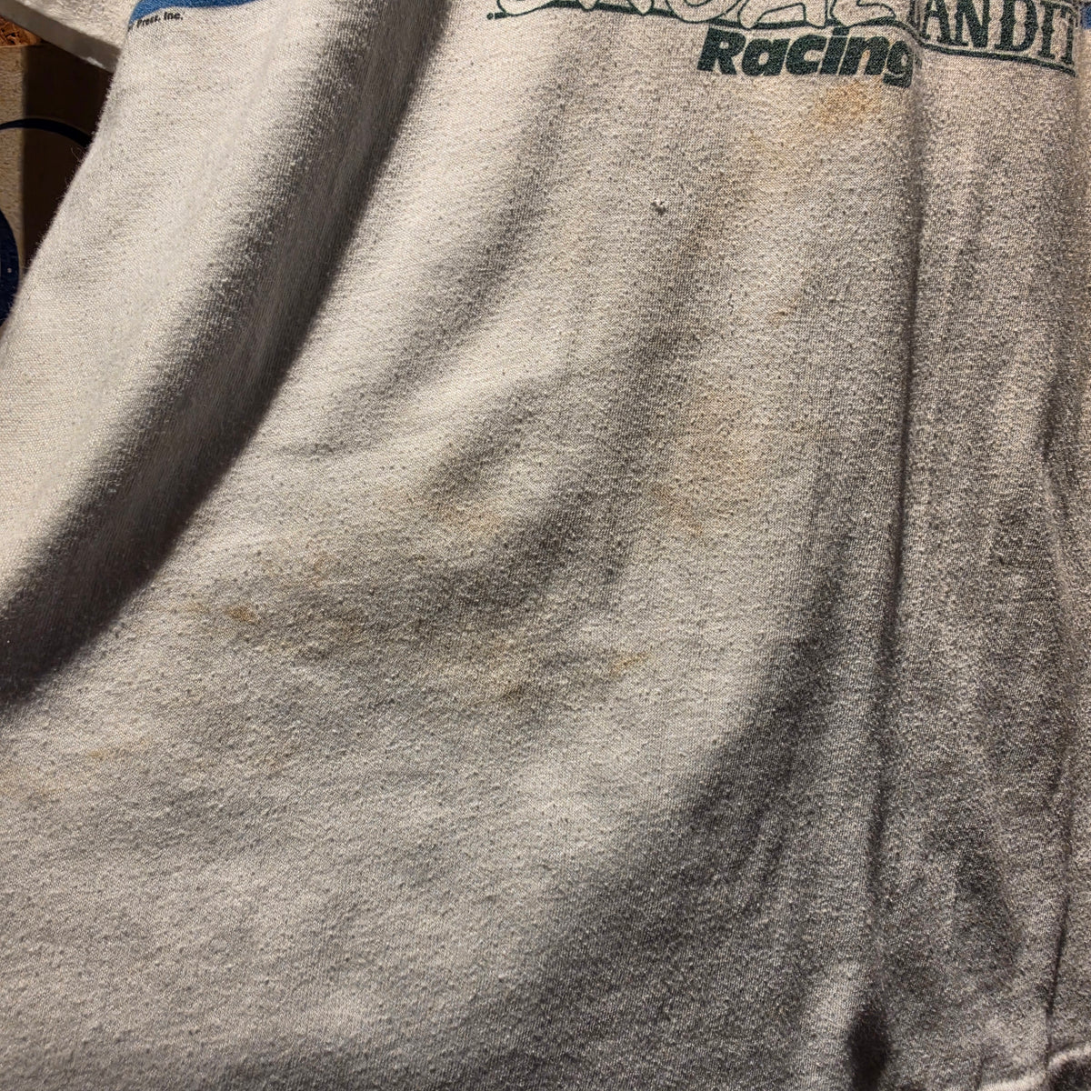 VTG 1987 NASCAR Harry Gant Skoal Bandits Racing White Graphic T-Shirt: Large