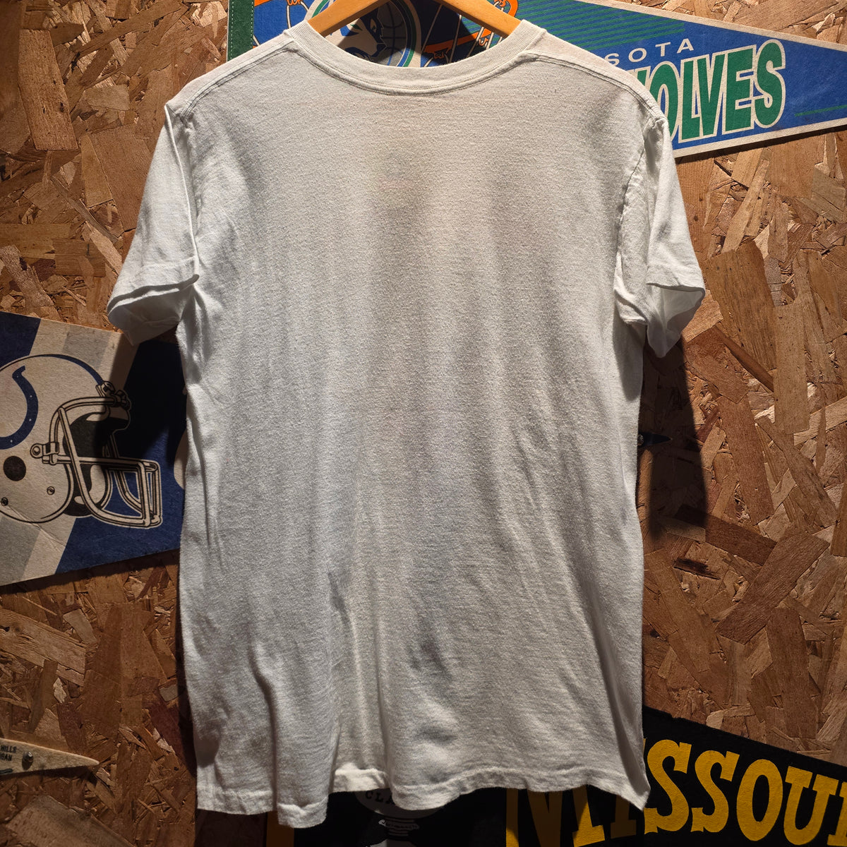 VTG 1987 Roberto Y Tomas Rock'n Roll Indiana White T-Shirt: M/L