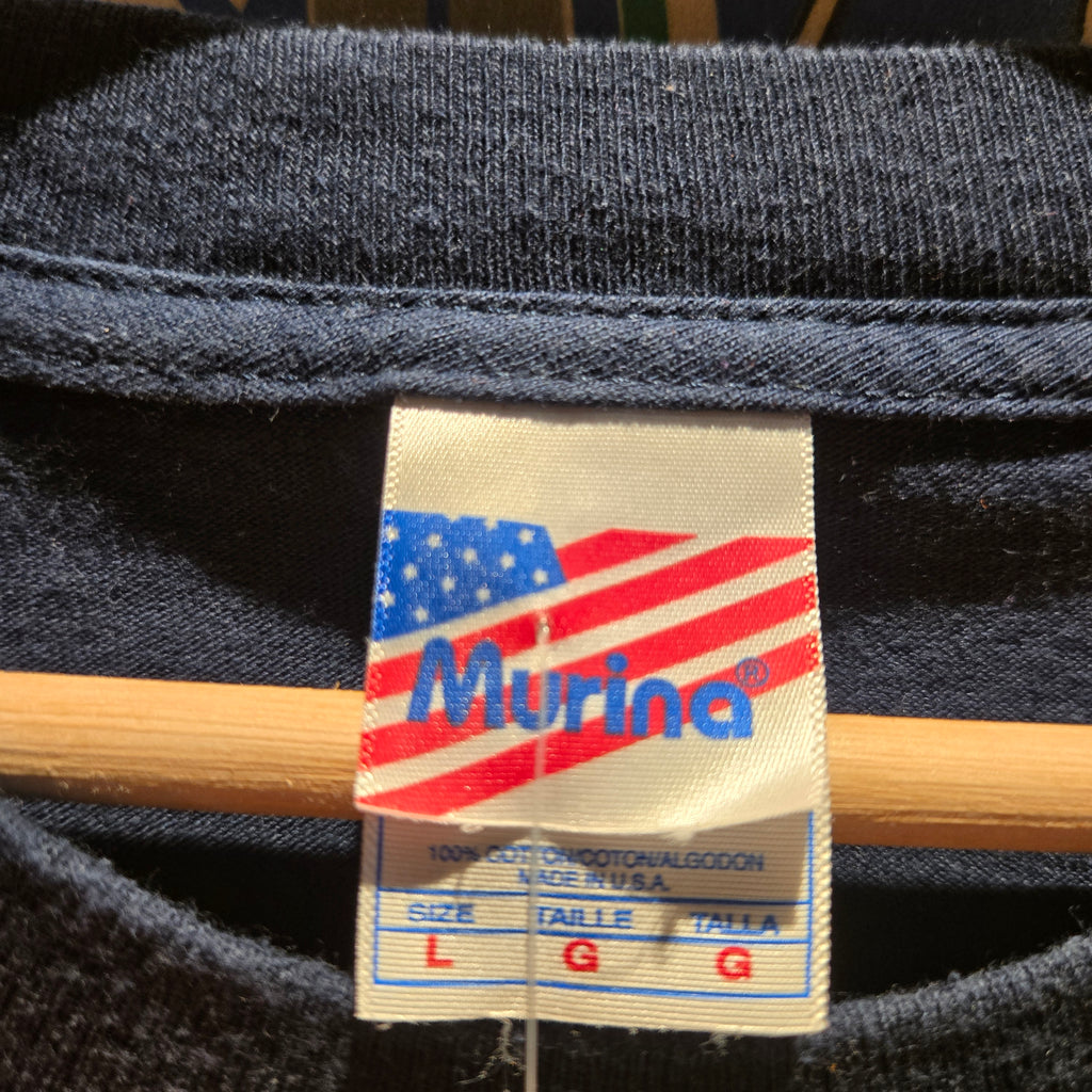 VTG USPS Priority Flat Rate Boxes Navy T-Shirt: Large