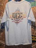 VTG 2004 Orange County Choppers Light Blue Graphic T-Shirt Sz XL