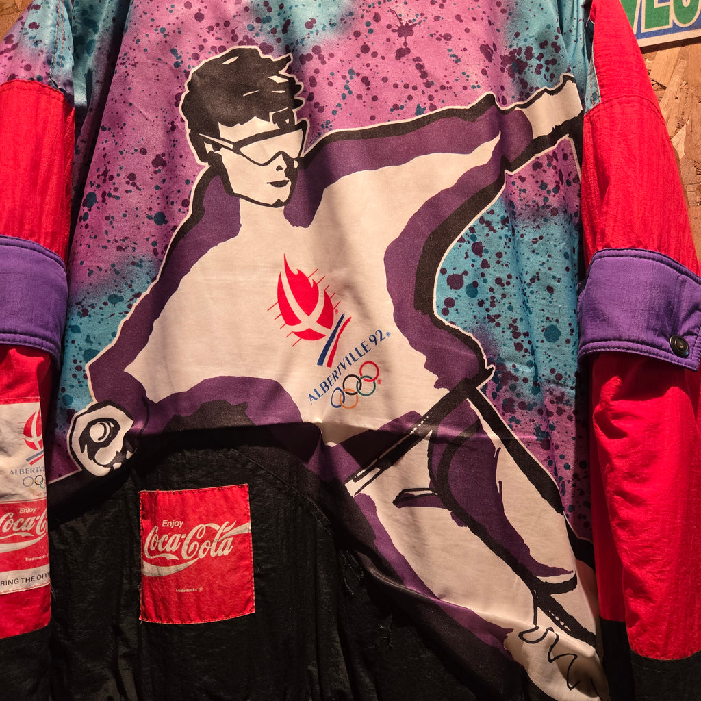 VTG Coca Cola Albertville 1992 Olympics Jacket Ski Winter Retro 90s: Large