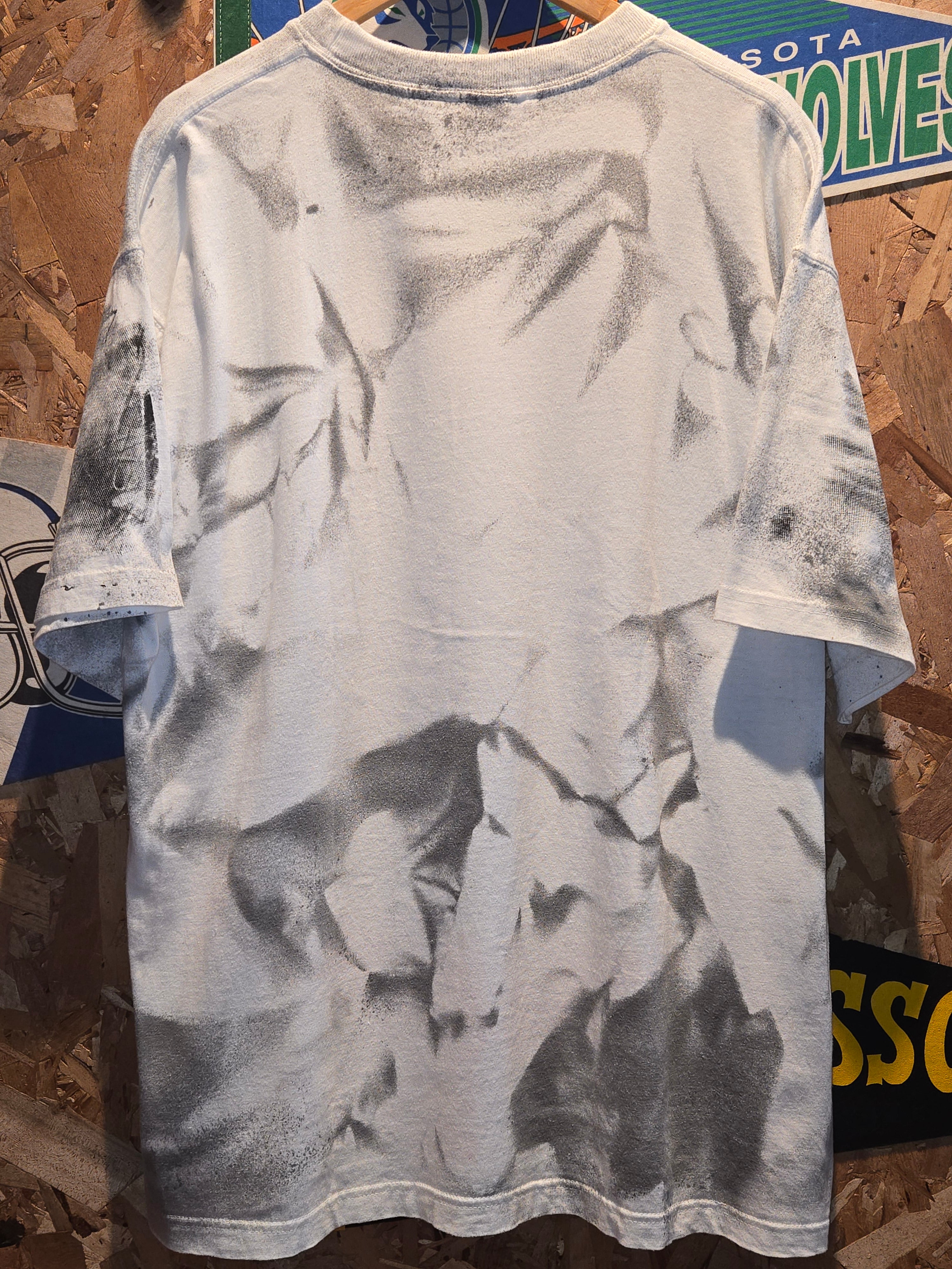 VTG Jamaica All Over Print Waterfall T-Shirt :XL