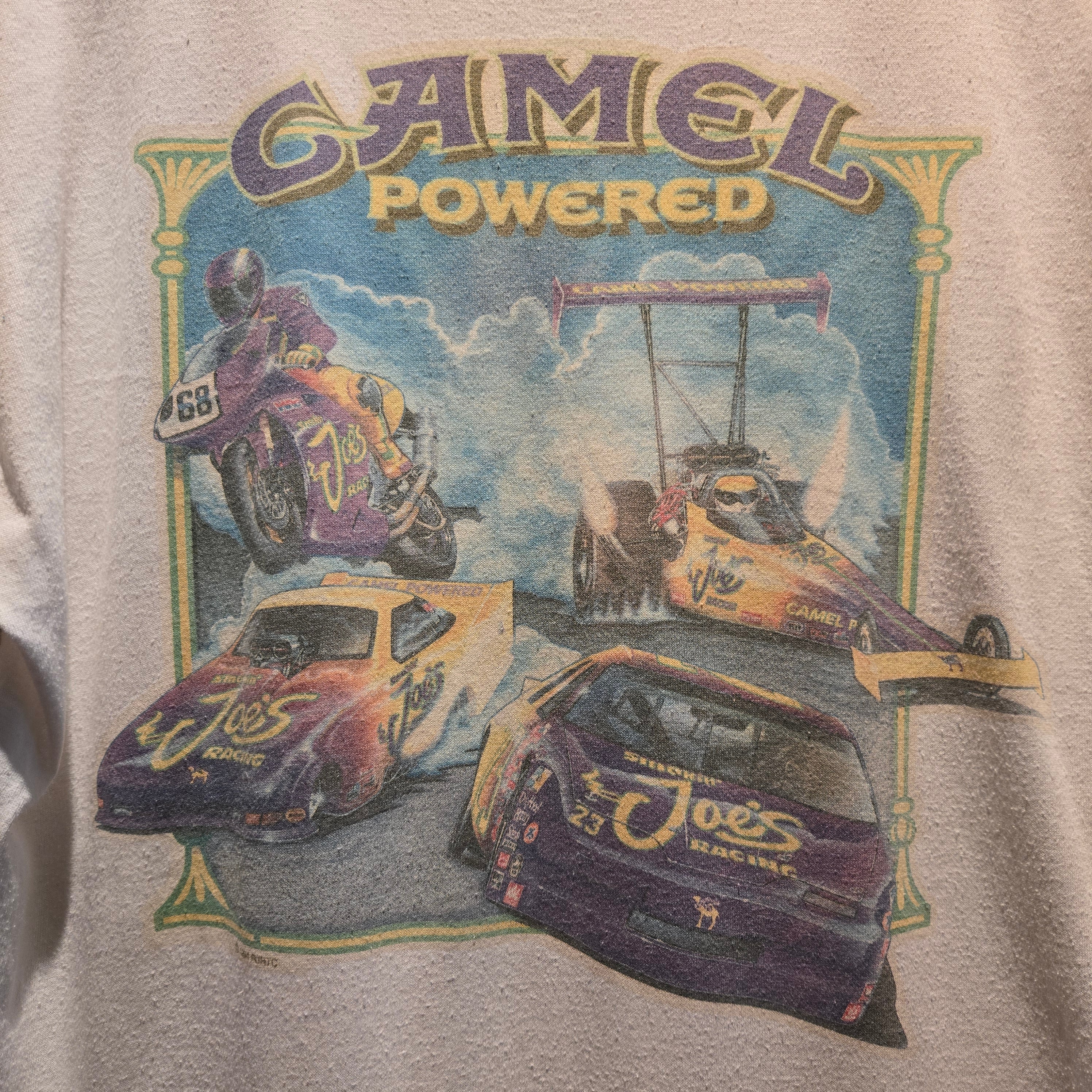 VTG 1994 Smokin Joes Racing Camel Graphic Pocket T-Shirt: XL