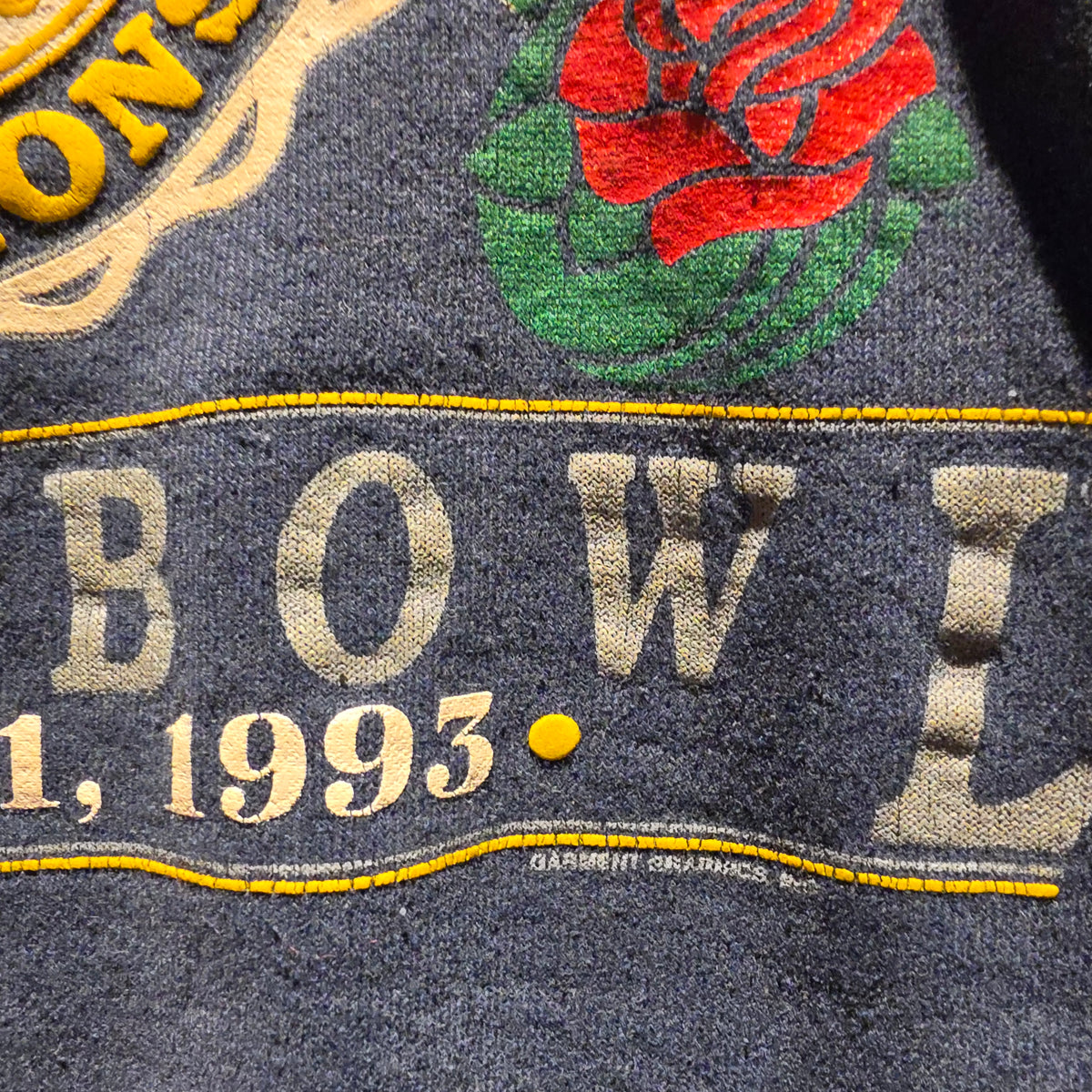 VTG 1993 Michigan Wolverines Rose Bowl Champions Navy Sweatshirt: XXL