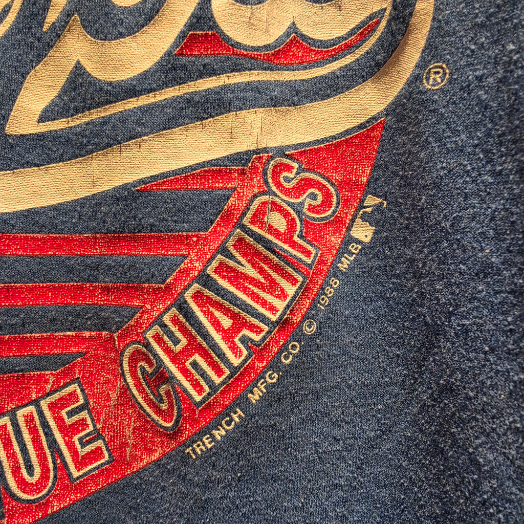 VTG 1988 Los Angeles Dodgers World Series Blue T-Shirt: Medium
