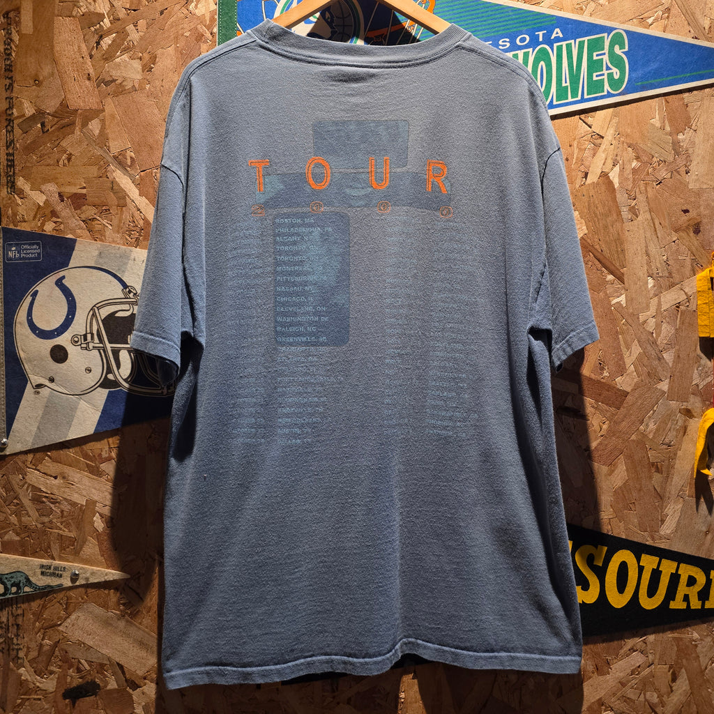 VTG Giant 2000 Y2K Tina Turner Blue Tour T-Shirt: XL