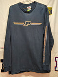VTG Purdue Boilermakers Center Swoosh Black Long Sleeve: XL