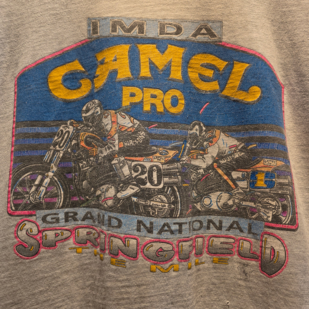 VTG 1991 Gray Camel Pro IMDA Made In USA Mens T-Shirt: XL