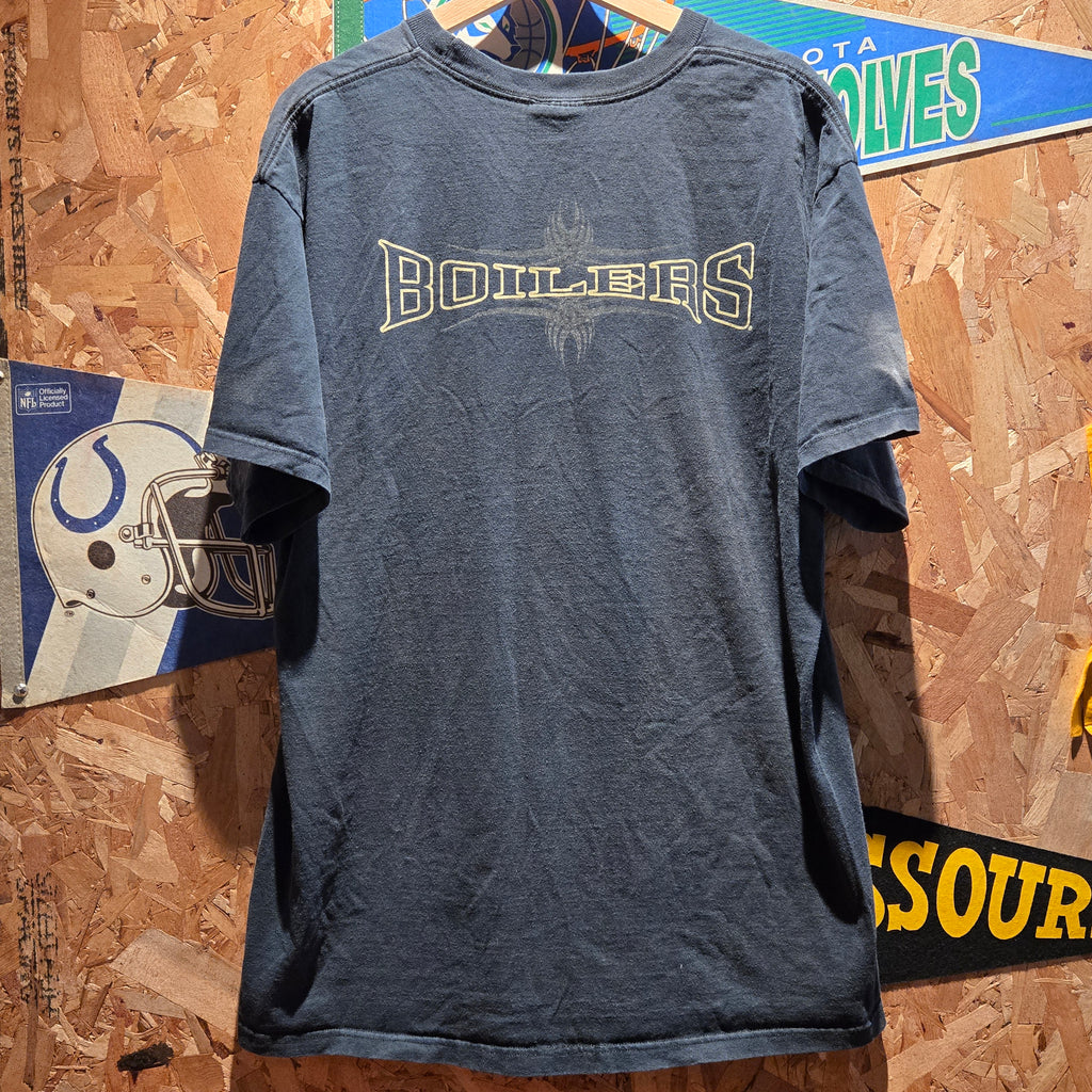 VTG Nike Purdue Boilermakers Center Swoosh T-Shirt Faded: XL
