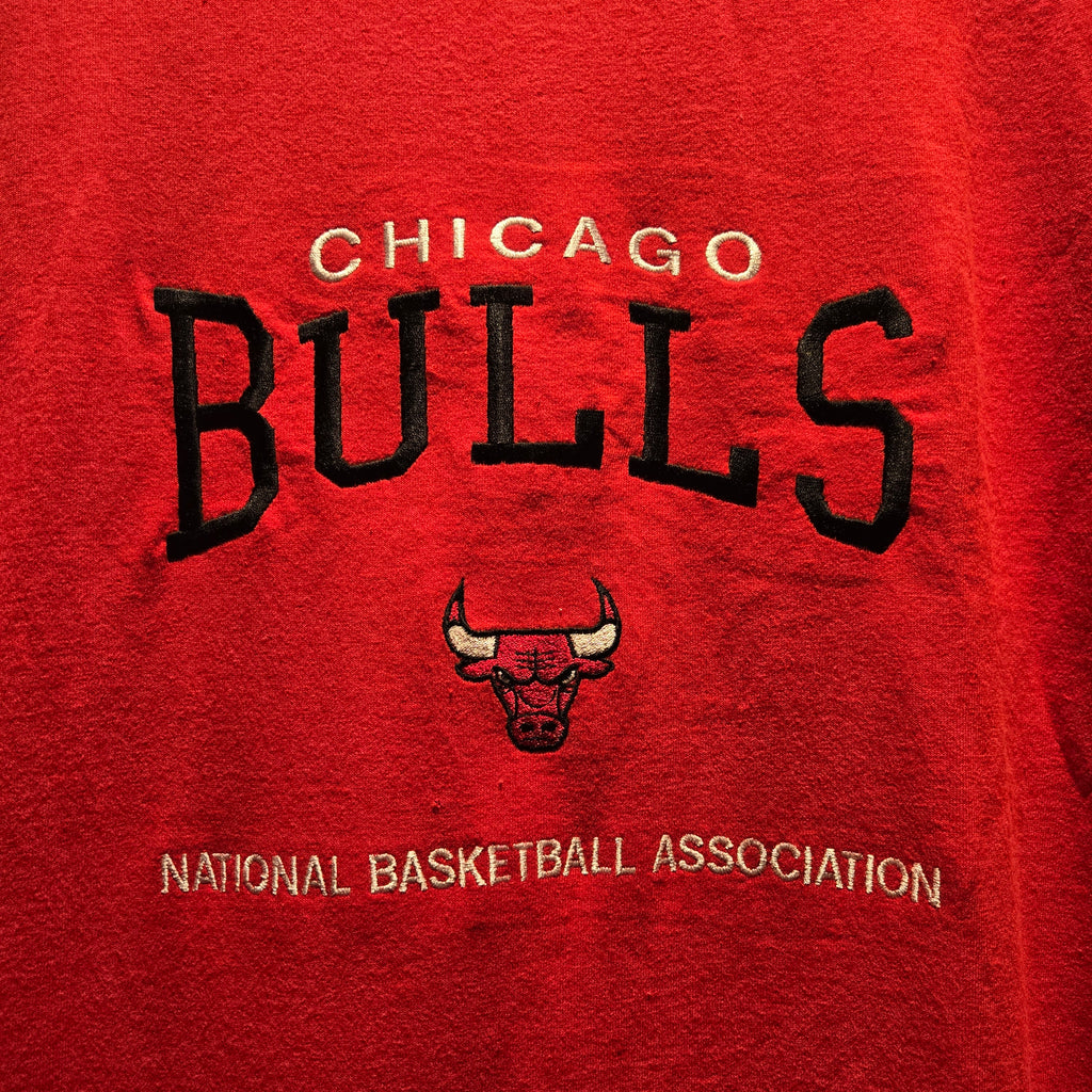 VTG Chicago Bulls NBA Red T-Shirt Lee Sports: XL