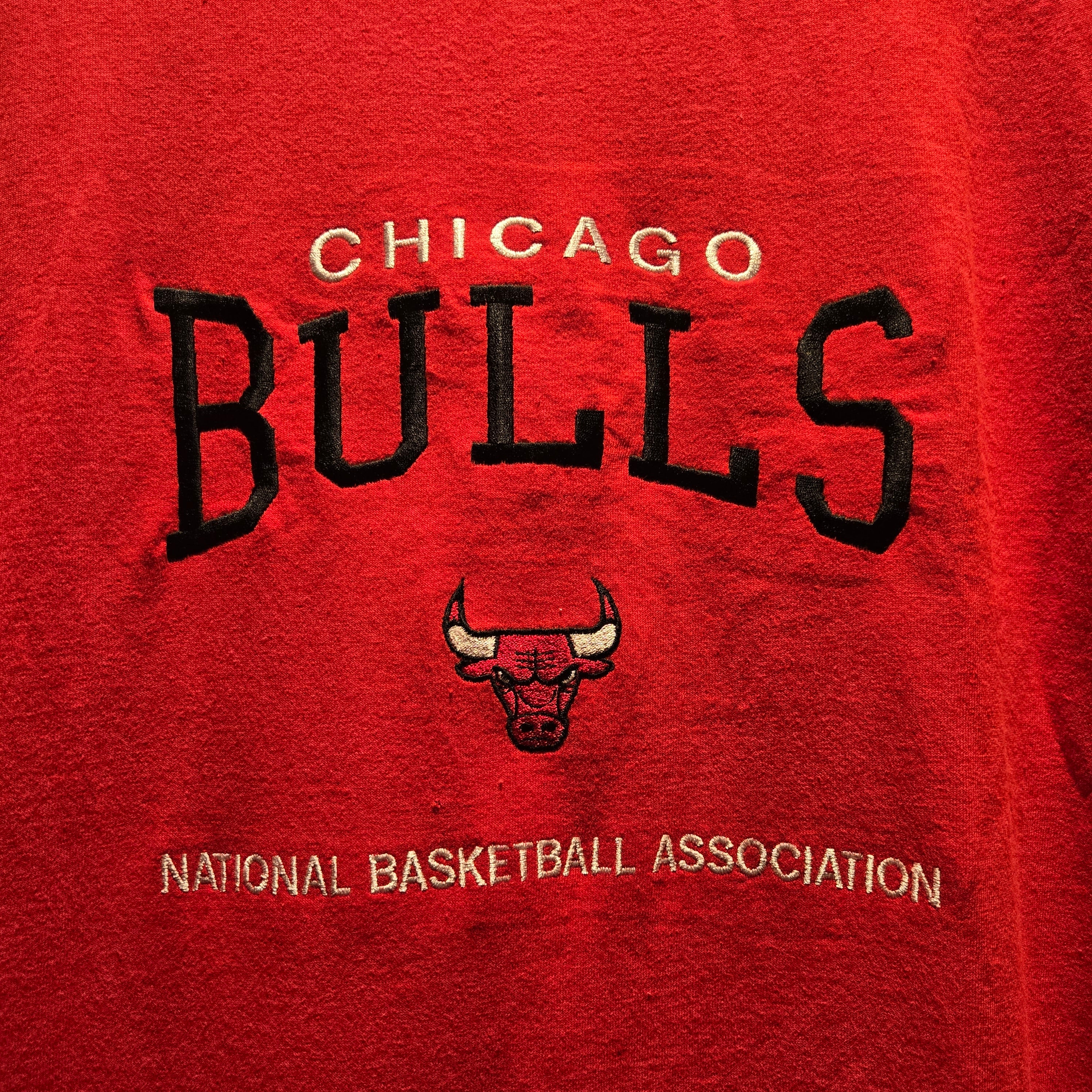 VTG Chicago Bulls NBA Red T-Shirt Lee Sports: XL