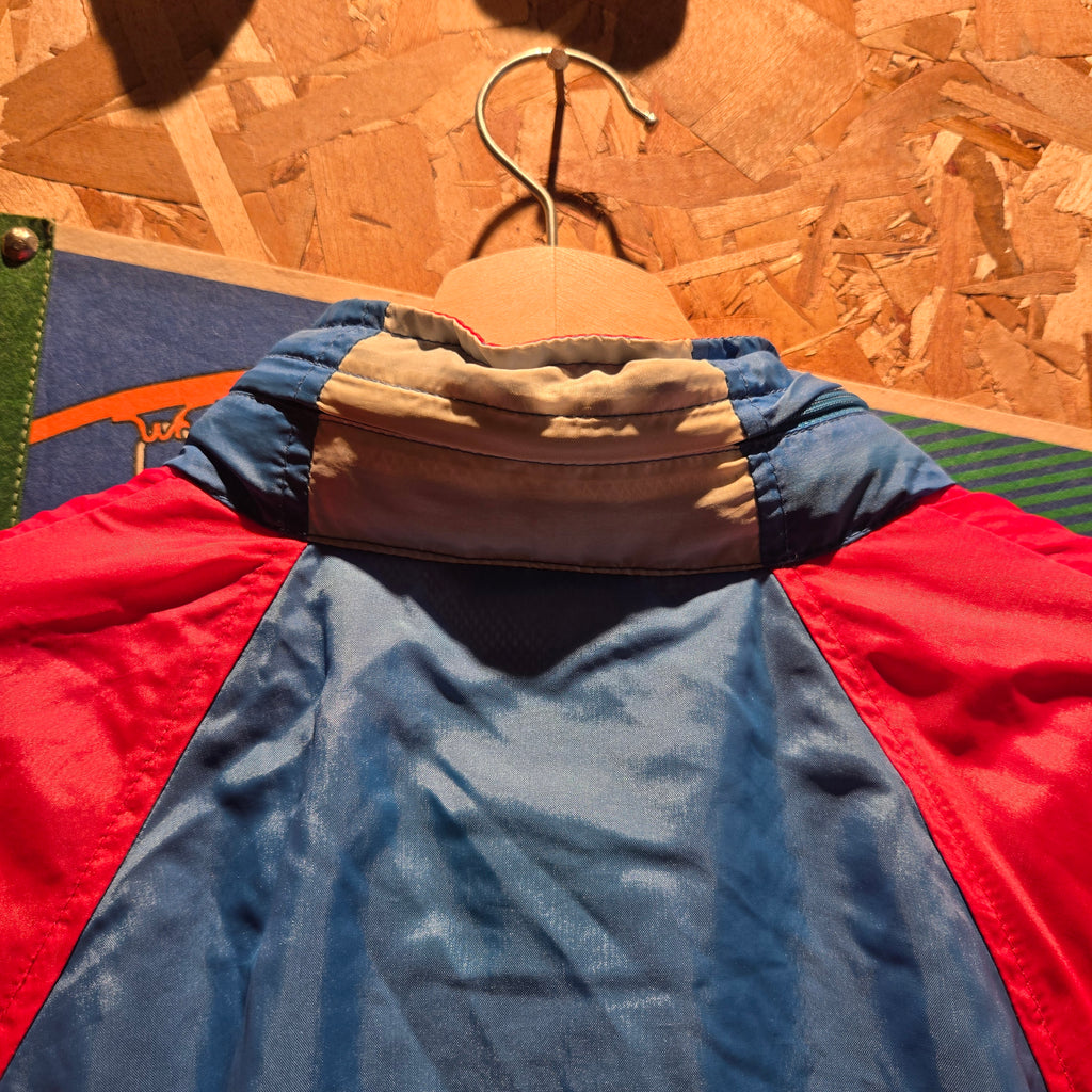 VTG Nike Windbreaker Spellout  Red,White,Blue W/ Hood: Large