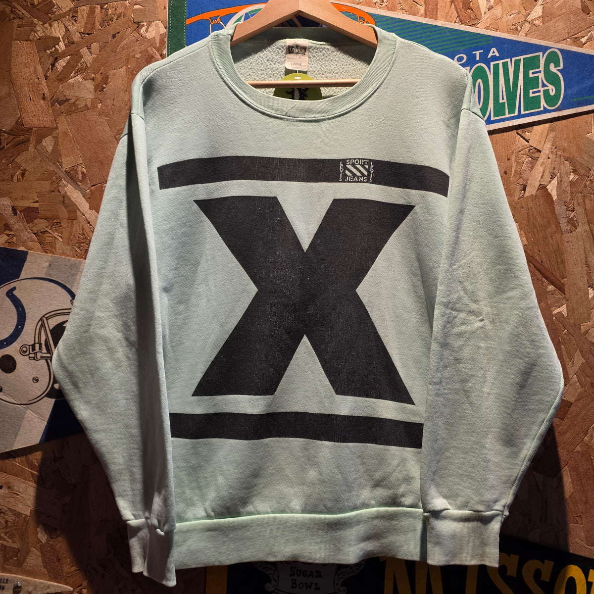VTG Rare Levis Sport X Cellent Sweatshirt Made In USA: Large