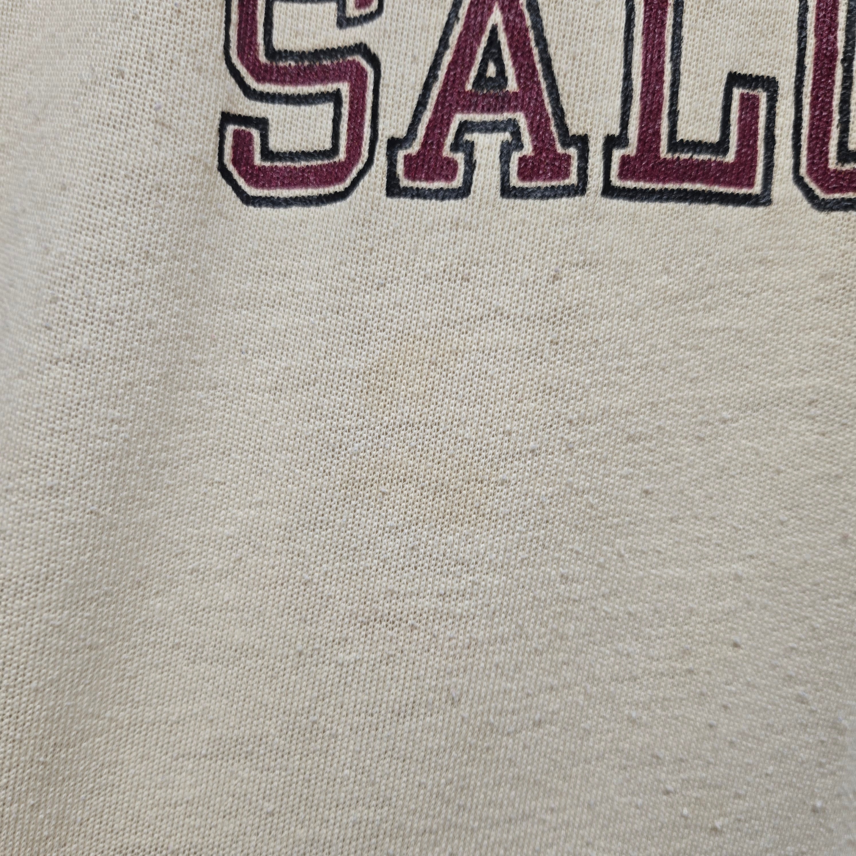 VTG 80's Southren Illinois University 3/4 Sleeve T-Shirt Salukis: Large