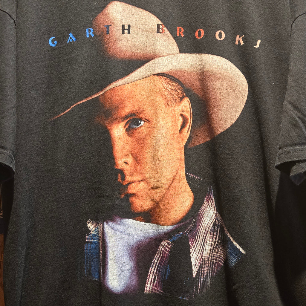 VTG 1998 Garth Brooks Band Tee Black T-Shirt Country: XL