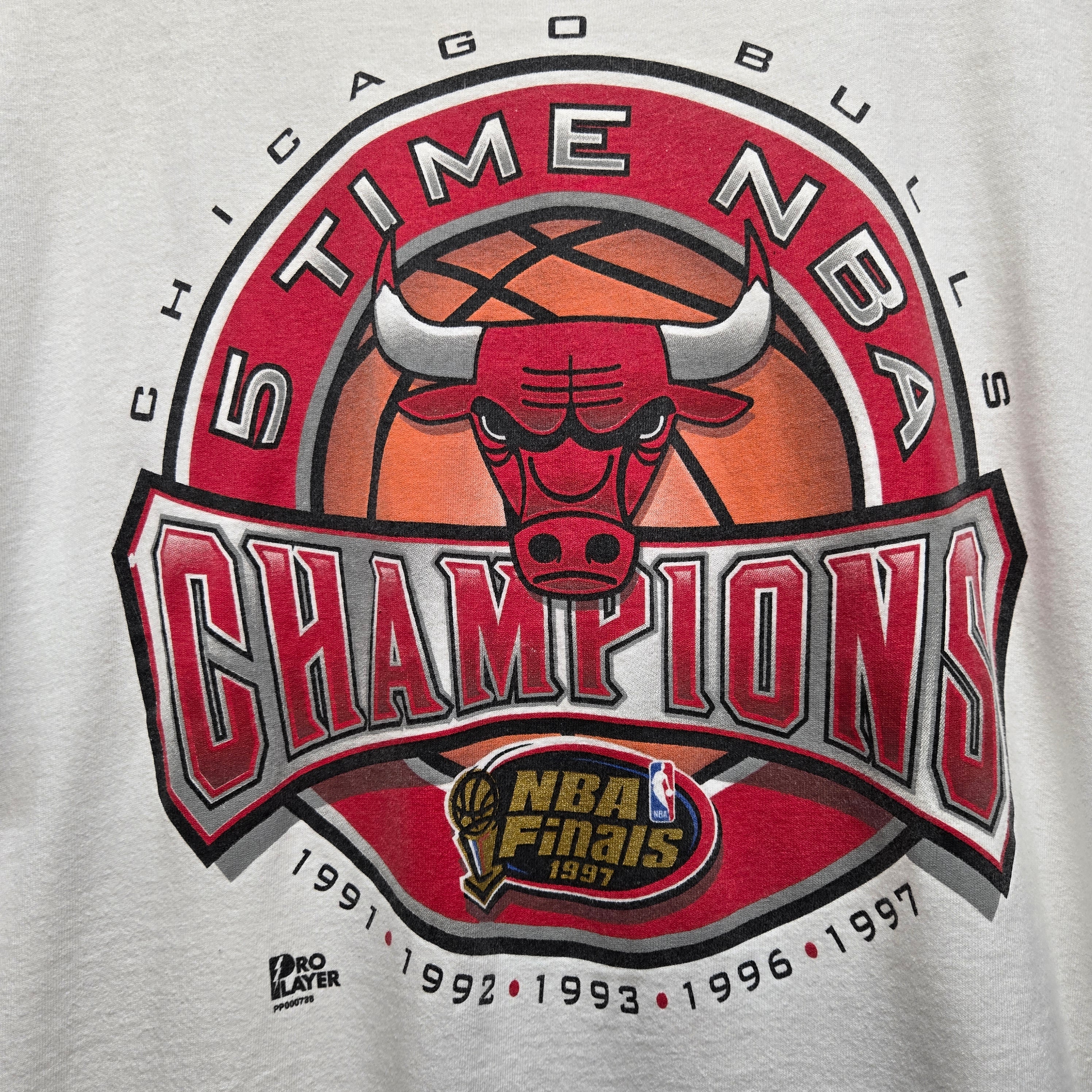 VTG Pro Player Chicago Bulls 1997 Champions 5 Time NBA Champions: XL