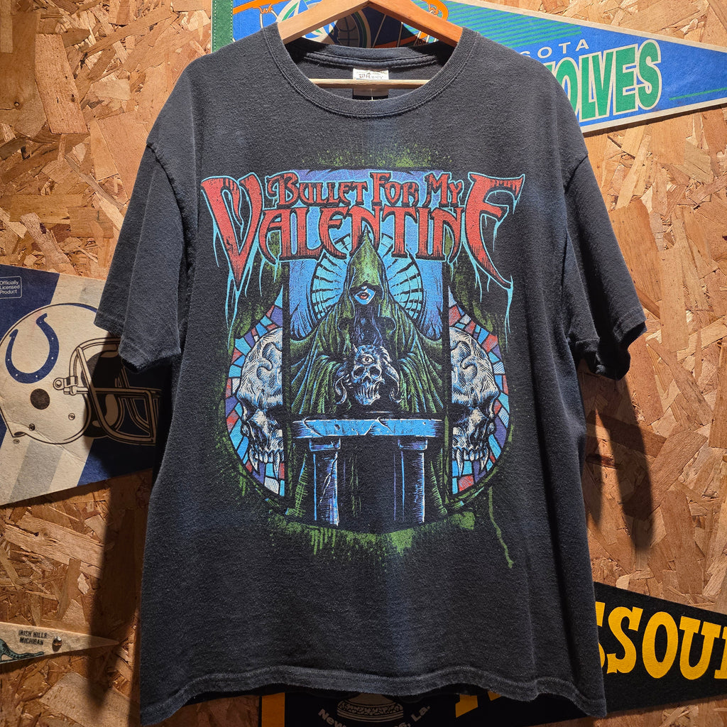 VTG Y2K Bullet For My Valentine Black T-Shirt: XL