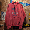 VTG Y2K Polo Jeans Co. Hoodie Mens Crest Graphic Fleece: Large