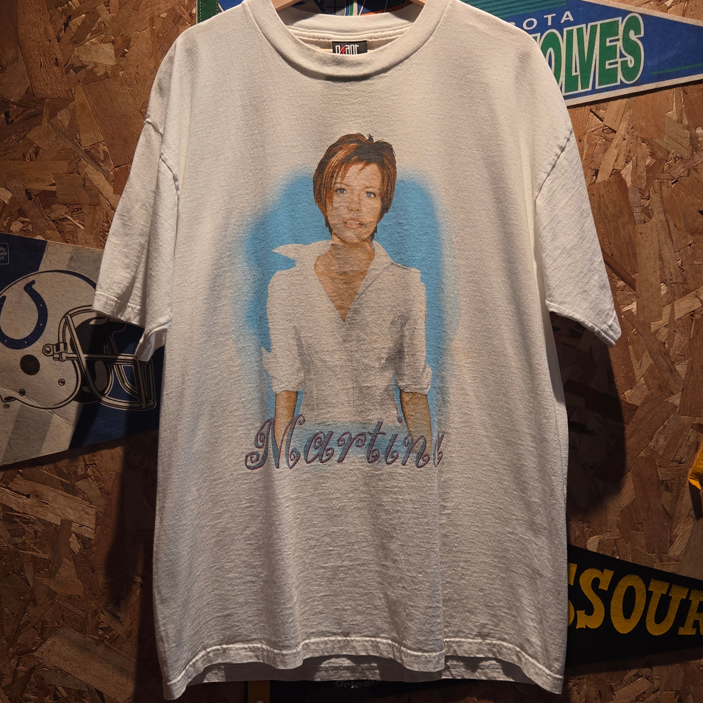 VTG 1999 Martina McBride Emotion Tour White T-Shirt Giant Tag: XL