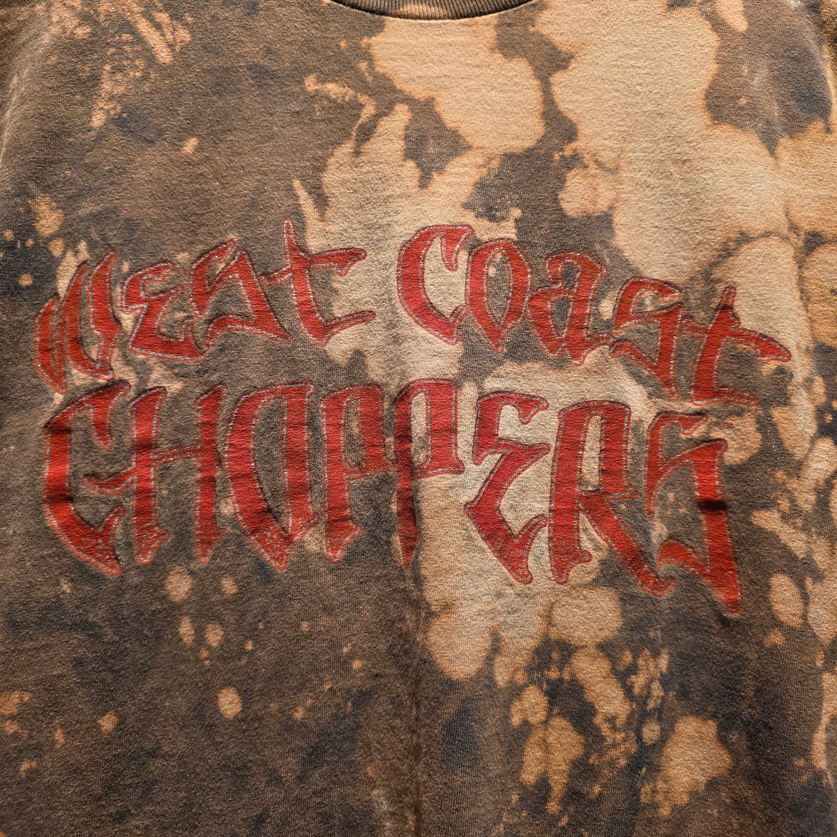 VTG Y2K West Coast Choppers Tye Dye Long Sleeve T-Shirt "Choppers For Life": Medium